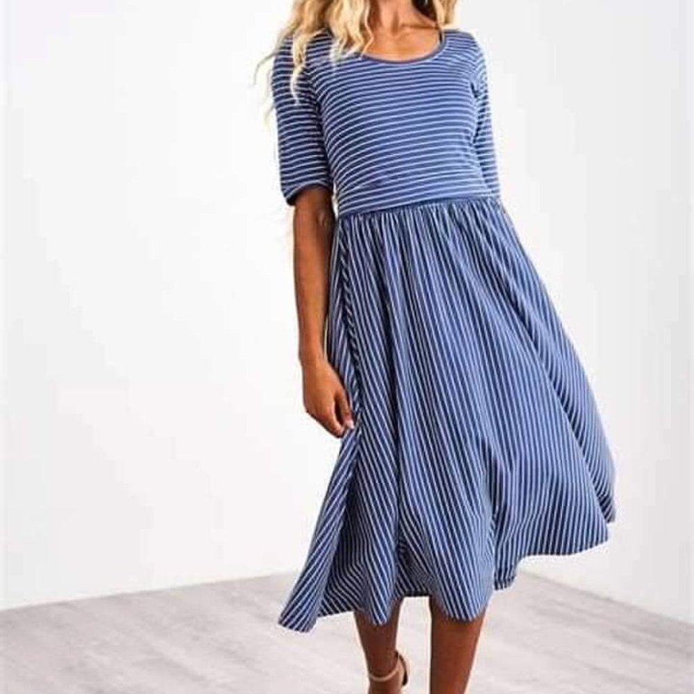 Latched Mama Bluebird stripes CCD